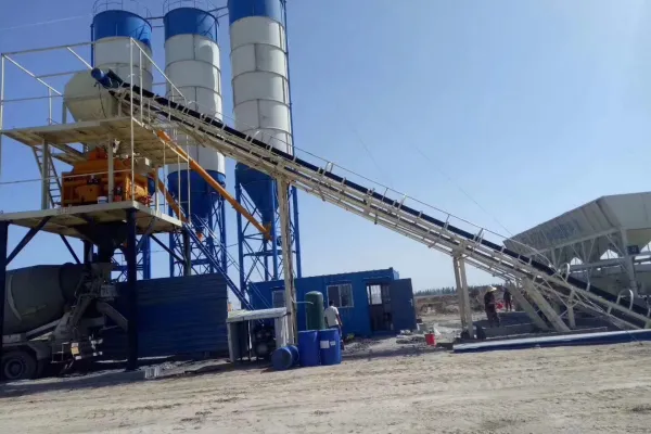 Composition of concrete mixing plant